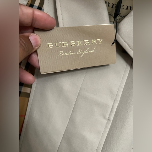 BURBERRY GUISELEY HOUSE CHECK TROPICAL GABARDINE CAR COAT SIZE 10US/12UK/44EU - Picture 10 of 15